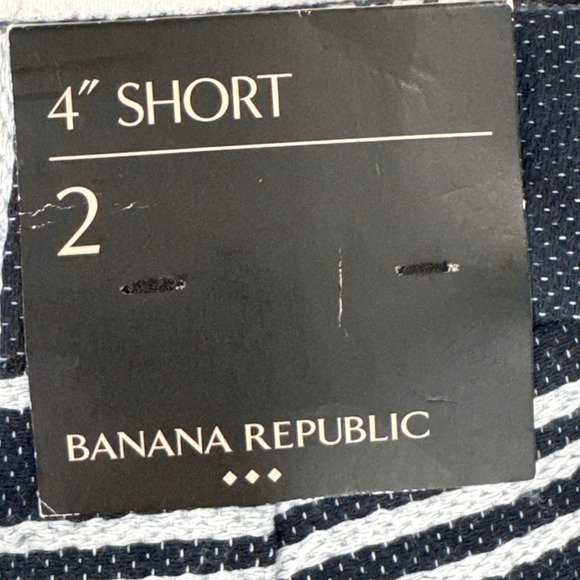 Banana Republic Womens Shorts Size 2 Striped Sailor Button High Waist - Picture 8 of 13